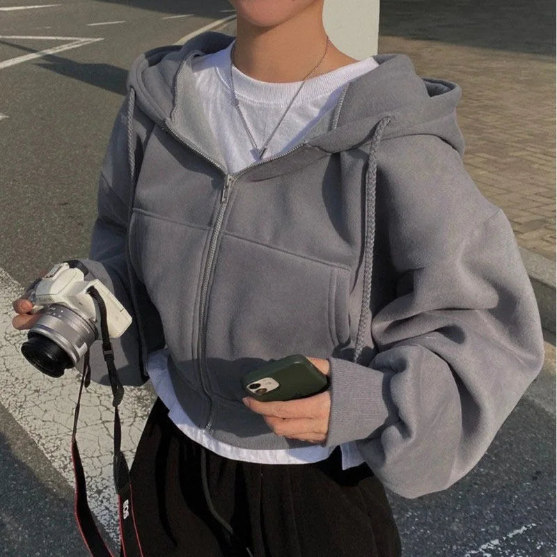 Chic Comfort Zip-Up Hoodie™