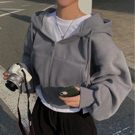 Chic Comfort Zip-Up Hoodie™