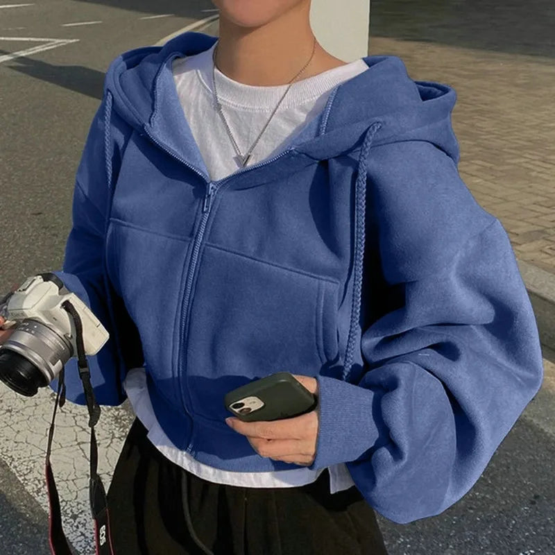 Chic Comfort Zip-Up Hoodie™