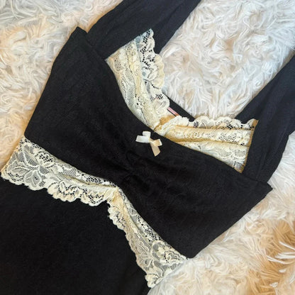 Retro Lace Trim Crop Top™