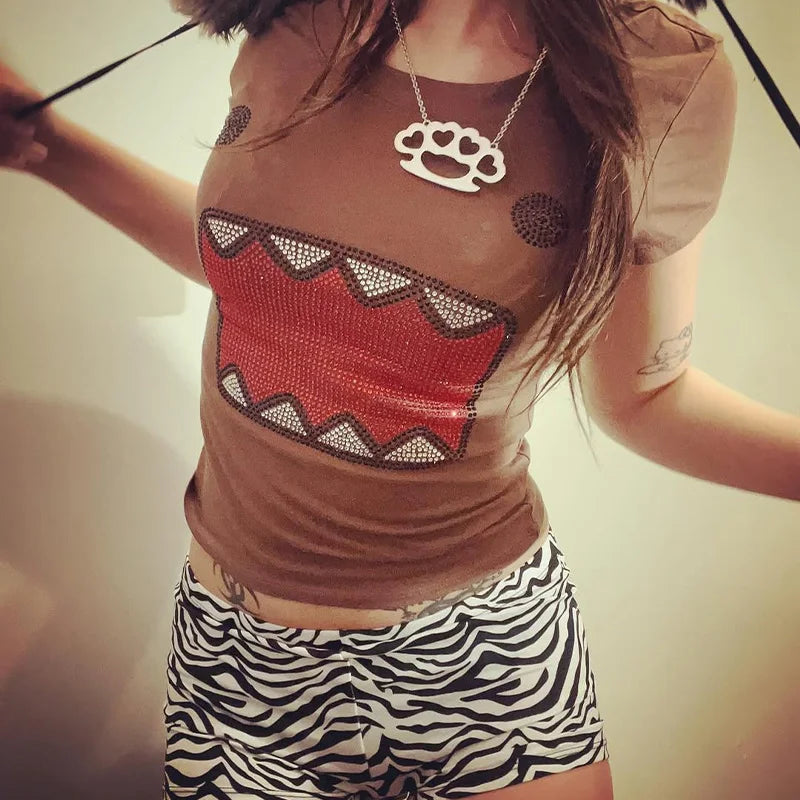 Y2K Retro Rhinestone T-Shirt™