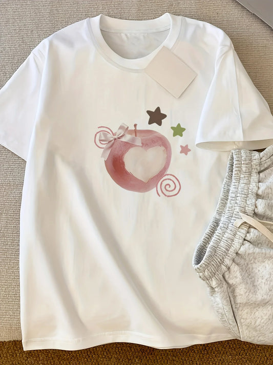 Summer Tee with Heart Graphic™