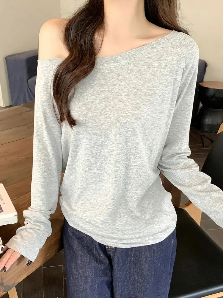 Chic Off-Shoulder Comfort Tee™