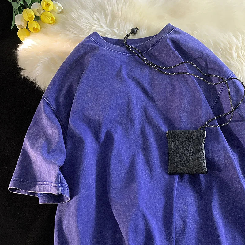 Oversized Acid-Washed Y2K Tee™