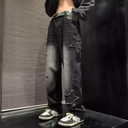 Embroidered Brown Denim Jeans™