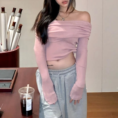 Chic Cozy Off-Shoulder Knit Pullover™