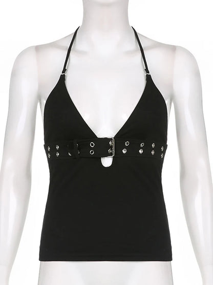 Stylish Backless Bandage Crop Top™